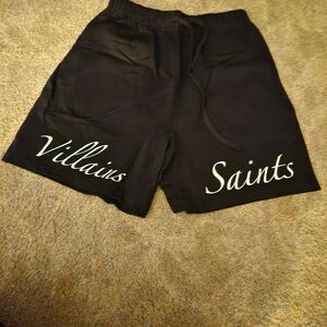 Black Villains Saints Shorts